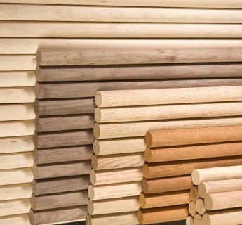 mixed species of dowel rods